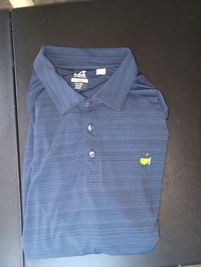 Masters Golf Augusta National Golf Course Polo Golf Shirt Big Mans Size 2XL Blue
